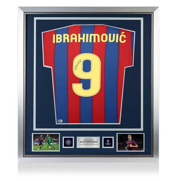Zlatan Ibrahimovic Official UEFA Champions League Back Signed and