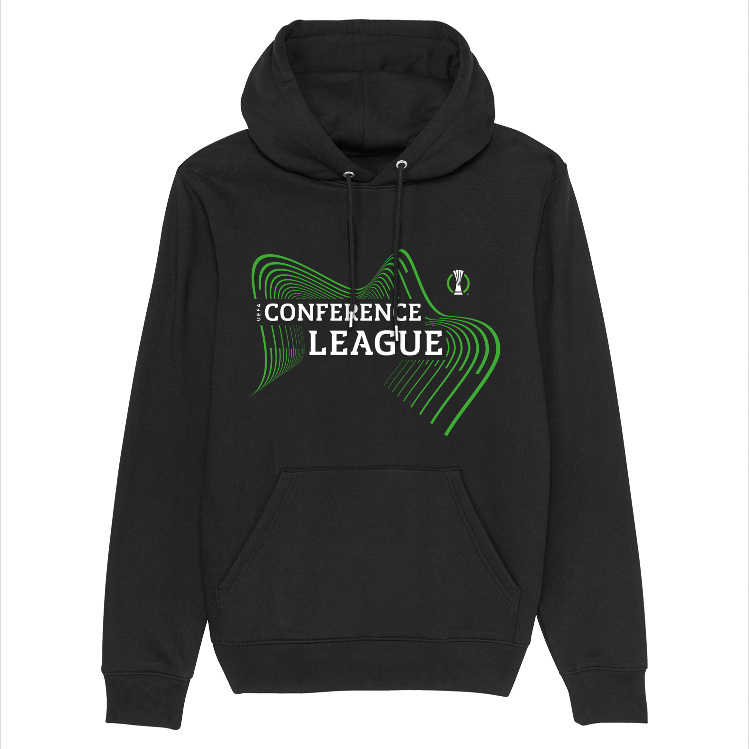 UEFA Conference League - Energy Wave Black Hoodie UEFA Club Competitions Online Store