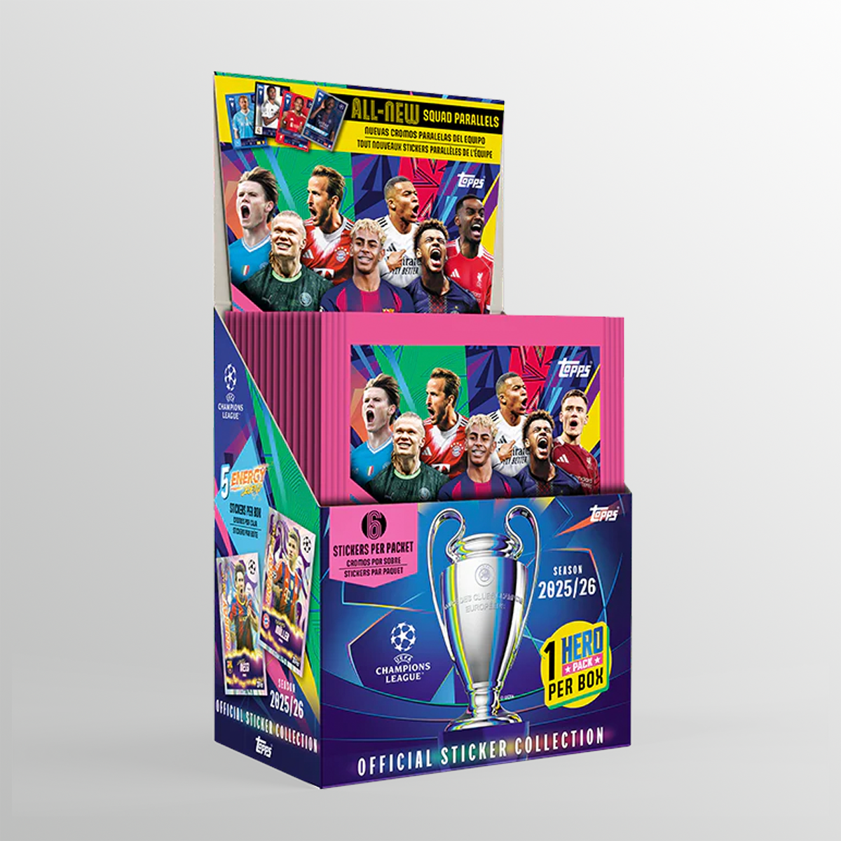 UEFA Champions League Stickers 25/26 - Full Box