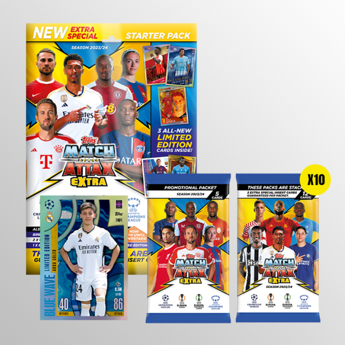 Match Attax Extra 2024 - Boule d&#39;œuvre du pack de démarrage