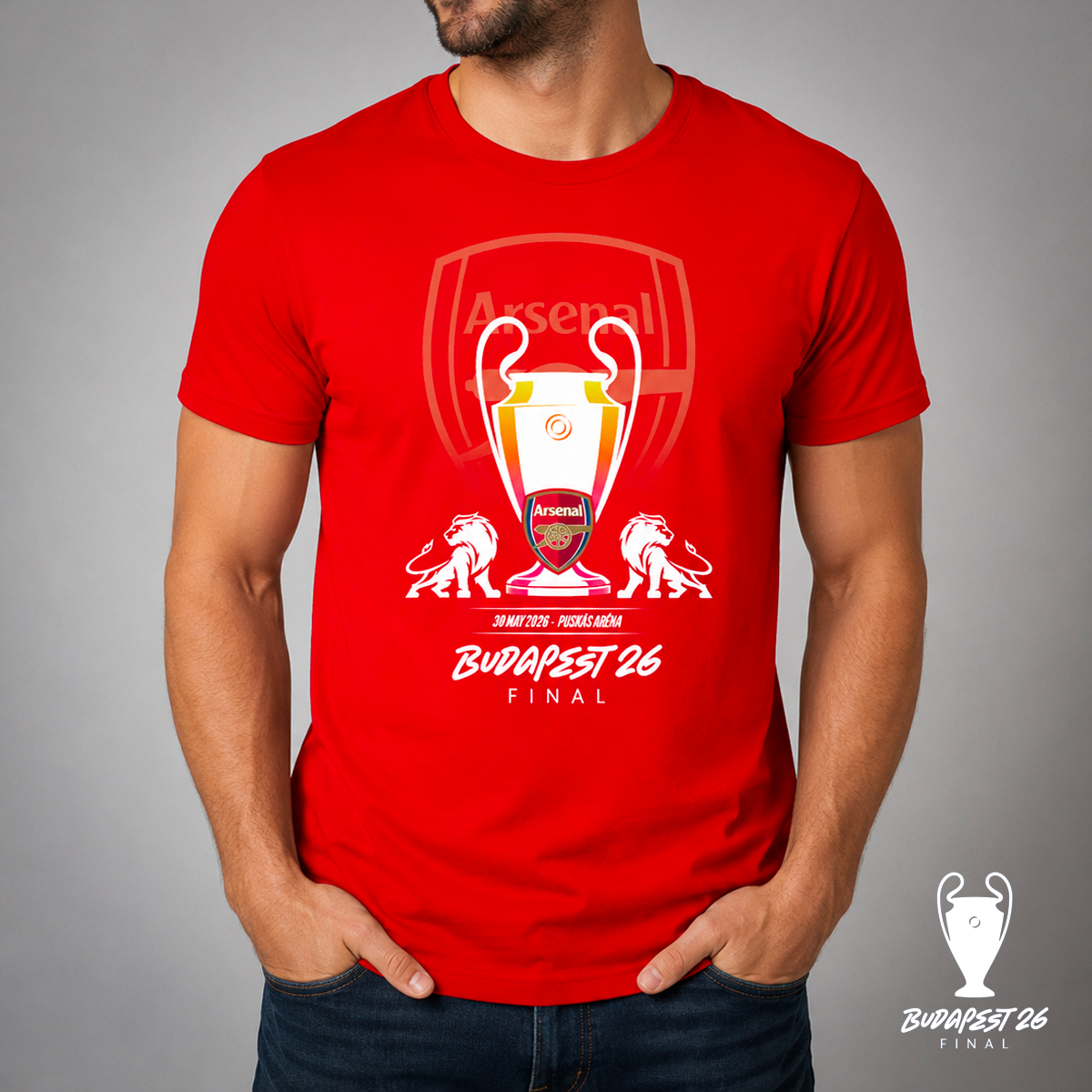 Budapest 26 UCL Final Arsenal T-shirt