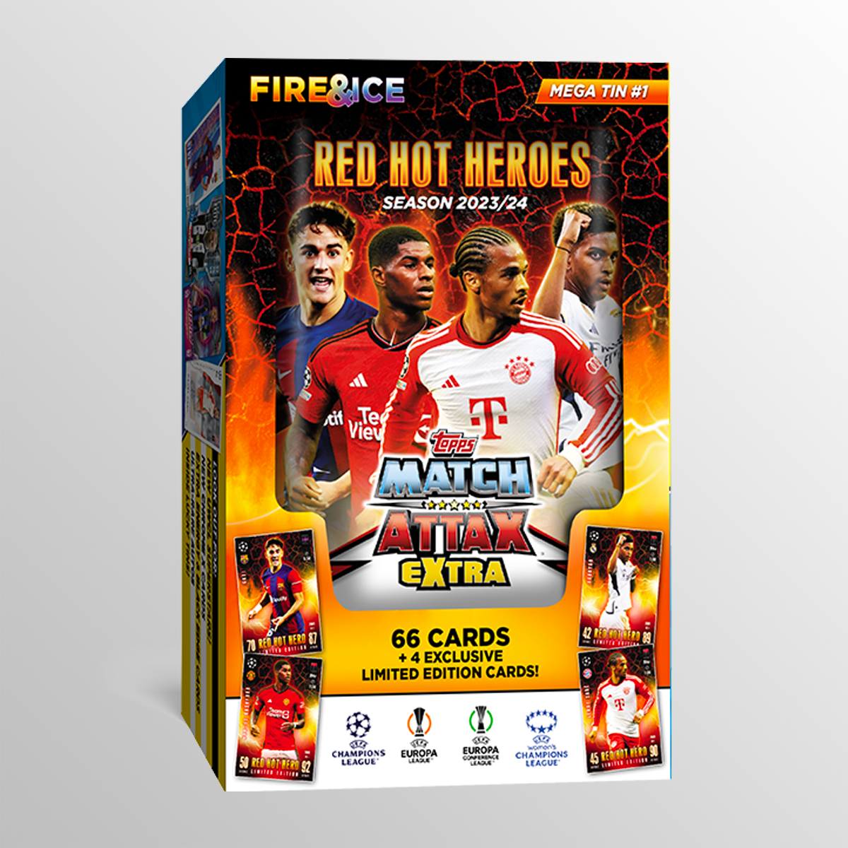 Match Attax Extra 2024 - Mega Tin - Red Hot Heroes