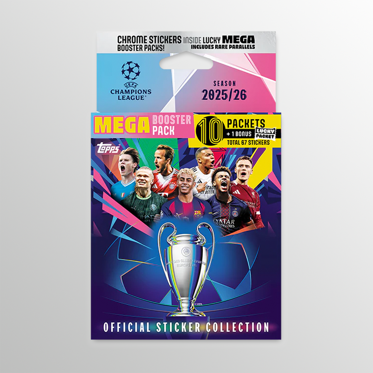 UEFA Champions League Stickers 25/26 - Mega Booster Pack