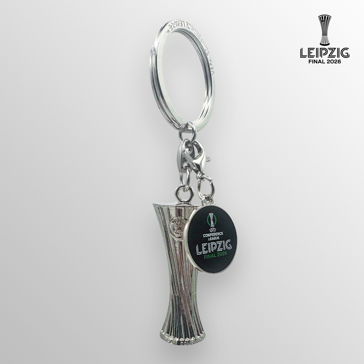 UEFA Conference League Leipzig Final 2026 Trophy Keyring