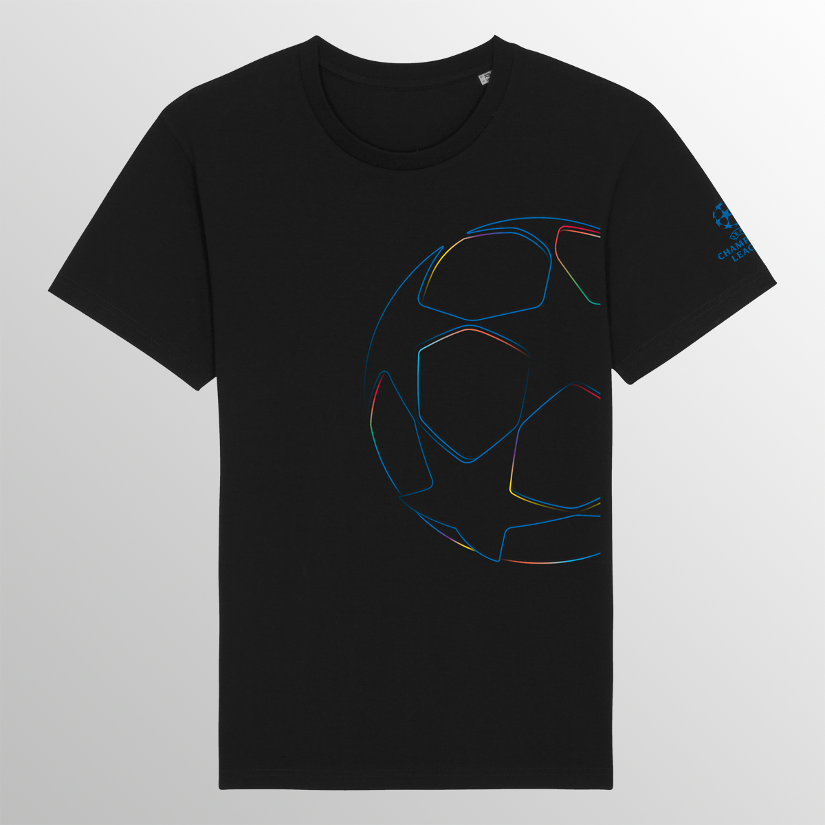 UEFA Champions League - Starball Line Black T-Shirt