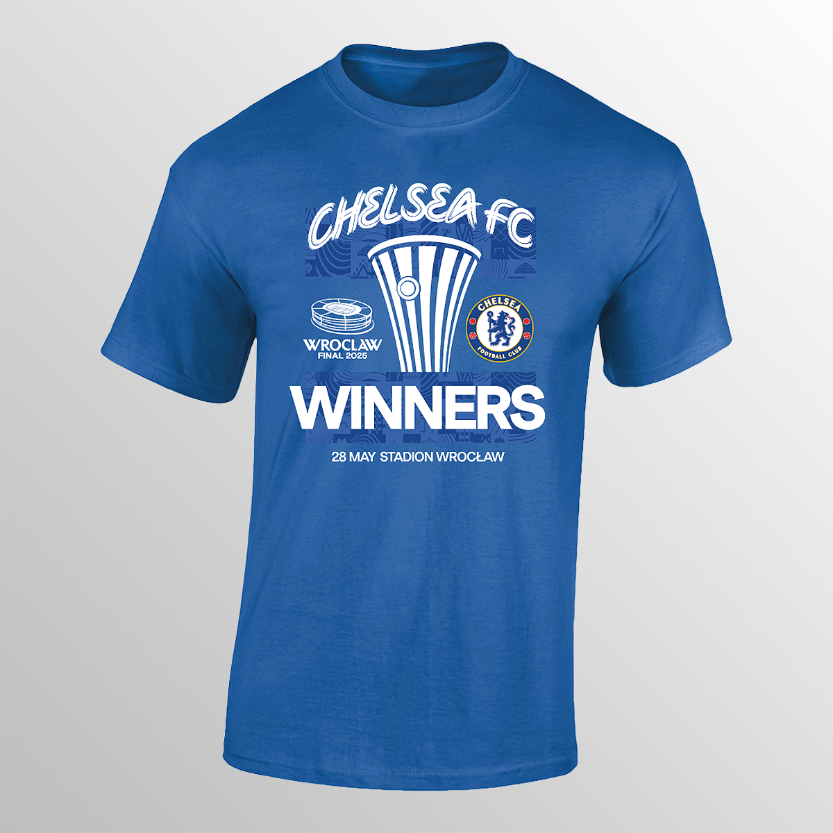 Wroclaw 25 UECL Final Chelsea FC Winners T-shirt UEFA Club Competitions Online Store