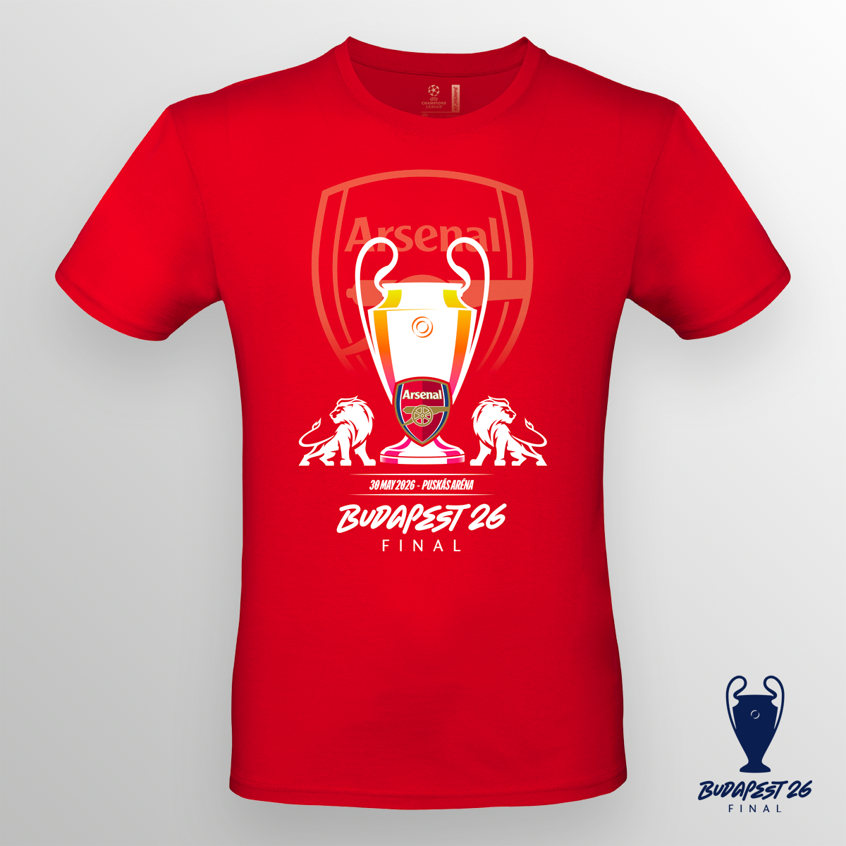 Budapest 26 UCL Final Arsenal T-shirt