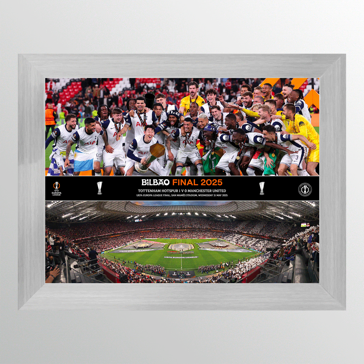 2025 UEFA Europa League Final Bilbao Celebration Montage Featuring Trophy Lift and Panoramic Line Up UEFA Club Competitions Online Store