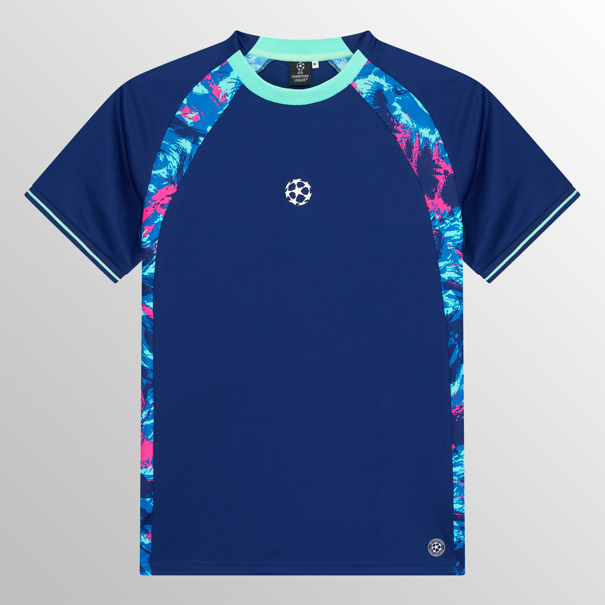 UEFA Champions League Blue Performance T shirt UEFA Club Competitions Online Store