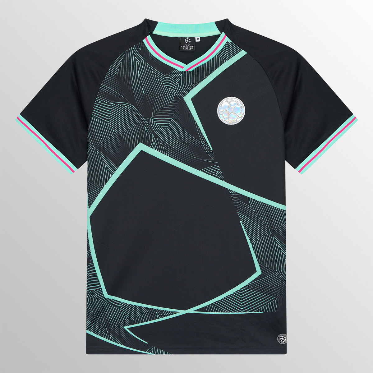 Camiseta de rendimiento negro de la UEFA Champions League