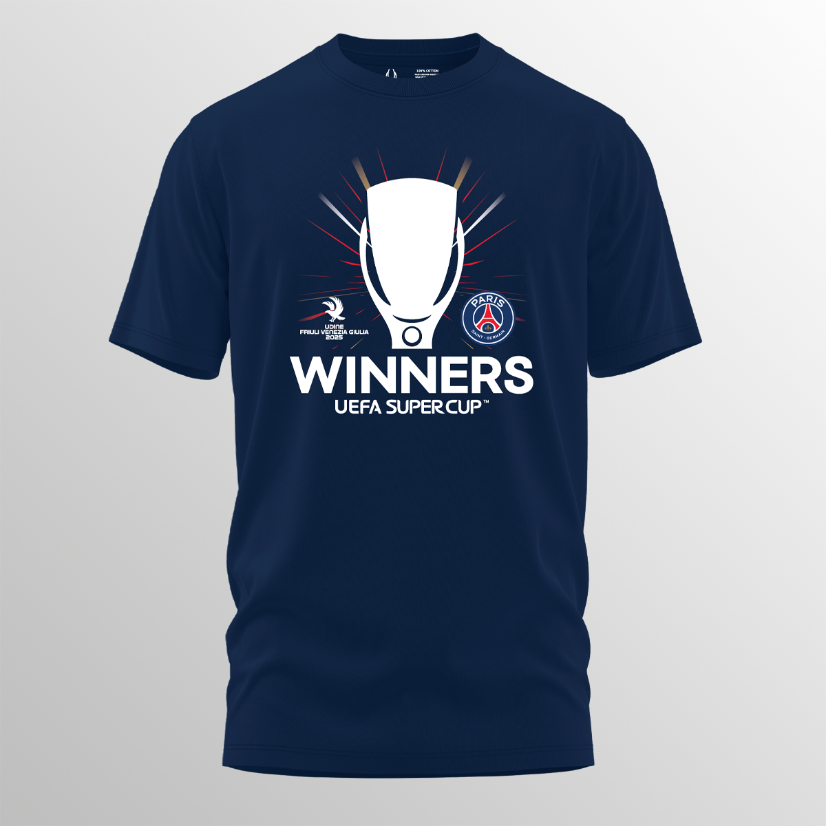 UEFA Super Cup 2025 Winners - Paris Saint-Germain T-shirt UEFA Club Competitions Online Store