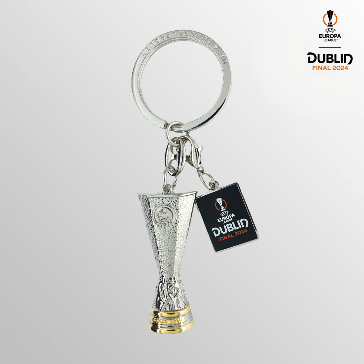 UEFA Europa League Dublin Final 2024 Trophy Keyring UEFA Club Competitions Online Store