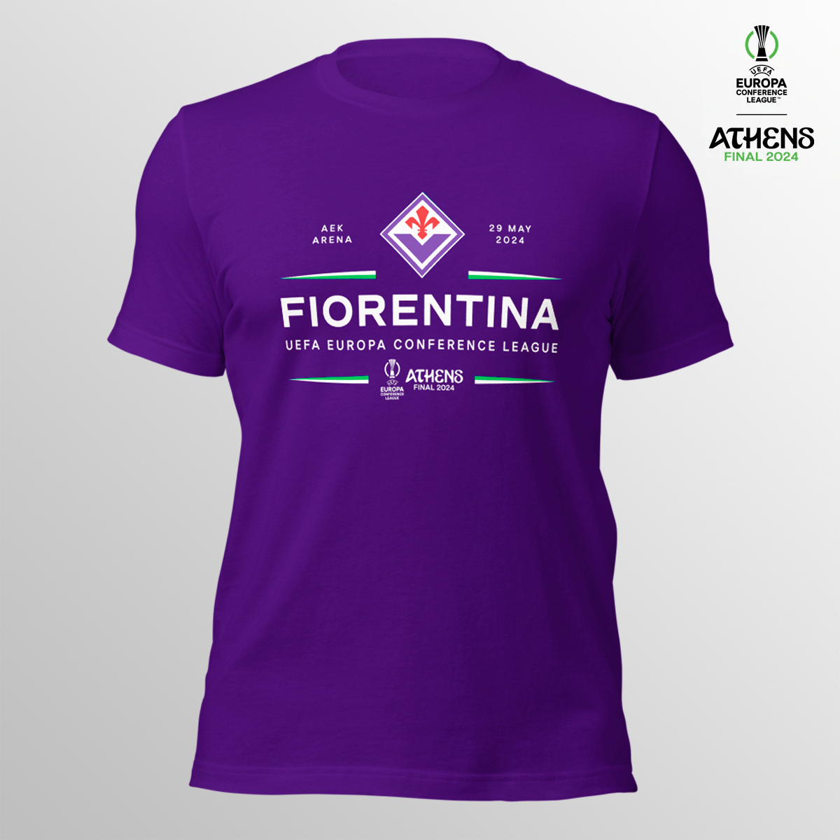 Athens 24 UECL Final Fiorentina T-shirt UEFA Club Competitions Online Store