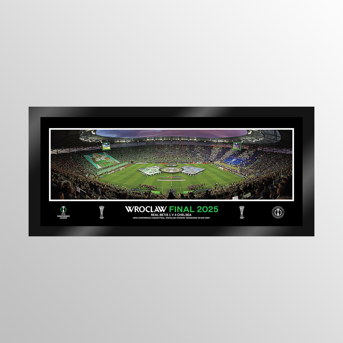 2025 UEFA Europa Conference League Final Wroclaw Line Up Tempered Glass Panoramic UEFA Club Competitions Online Store
