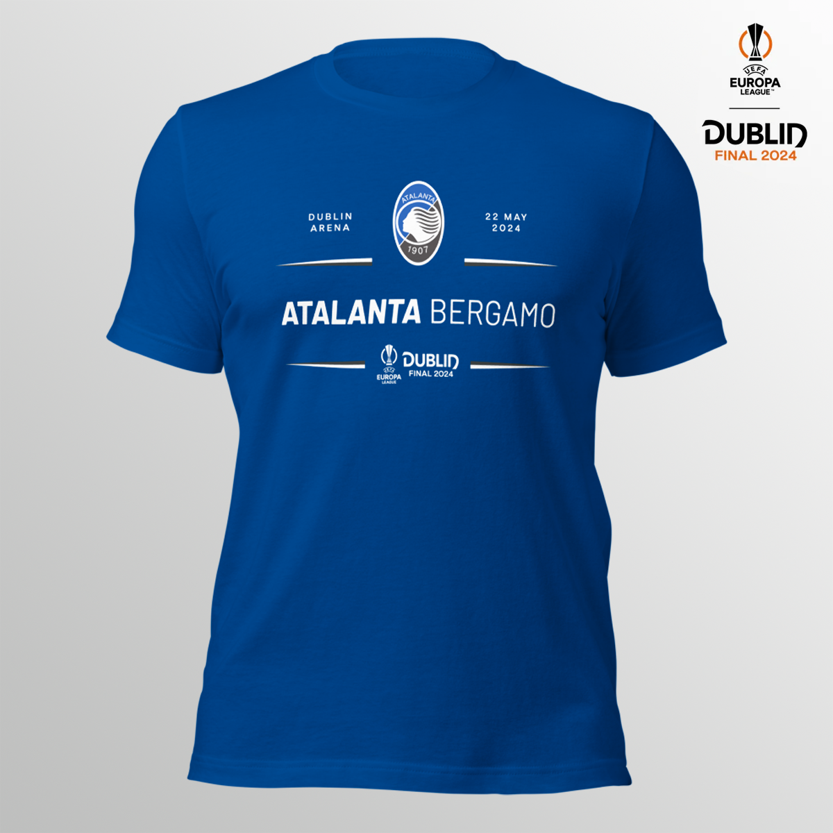 Dublin 24 UEL Final Atalanta T-shirt UEFA Club Competitions Online Store