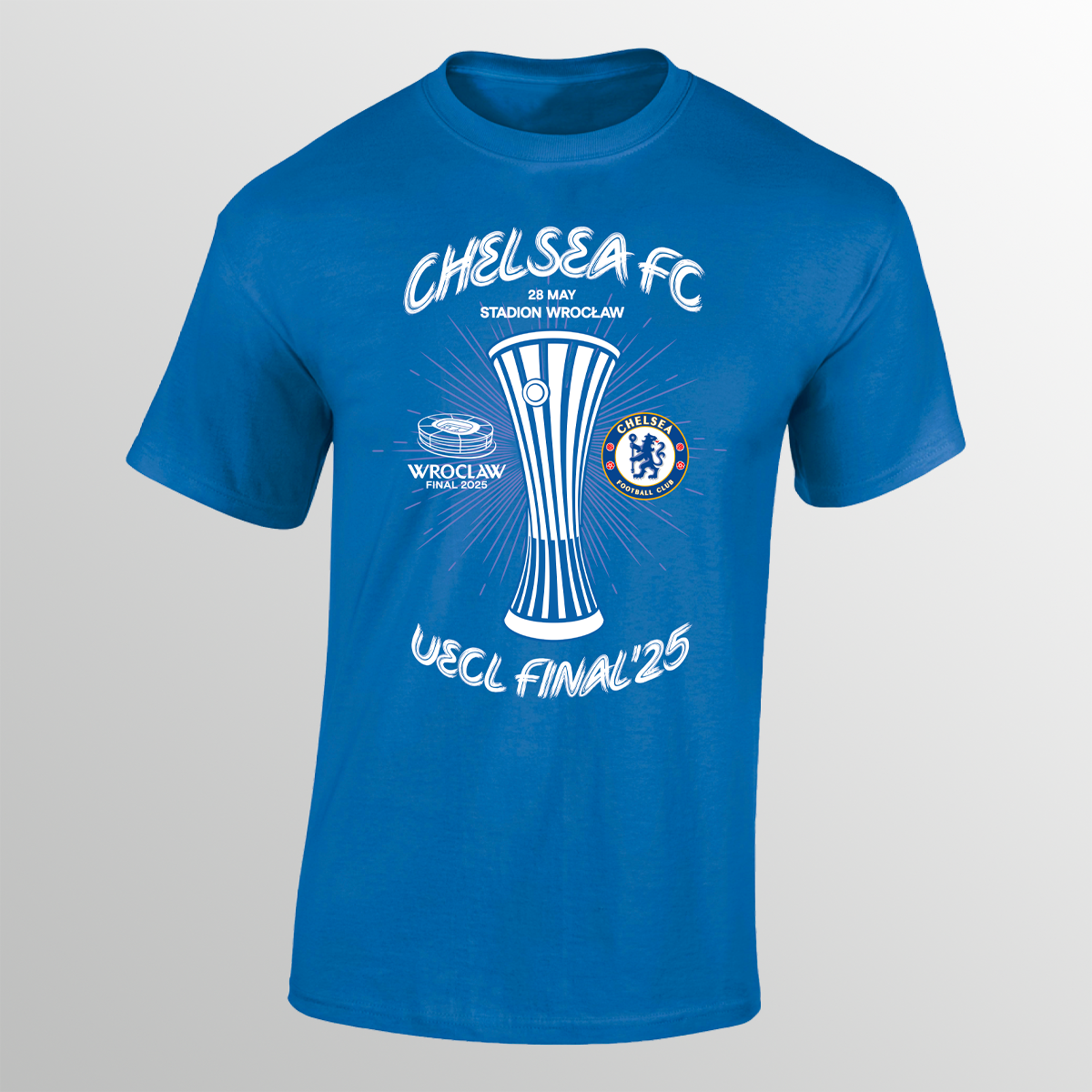 Wroclaw 25 UECL Final Chelsea T-shirt UEFA Club Competitions Online Store