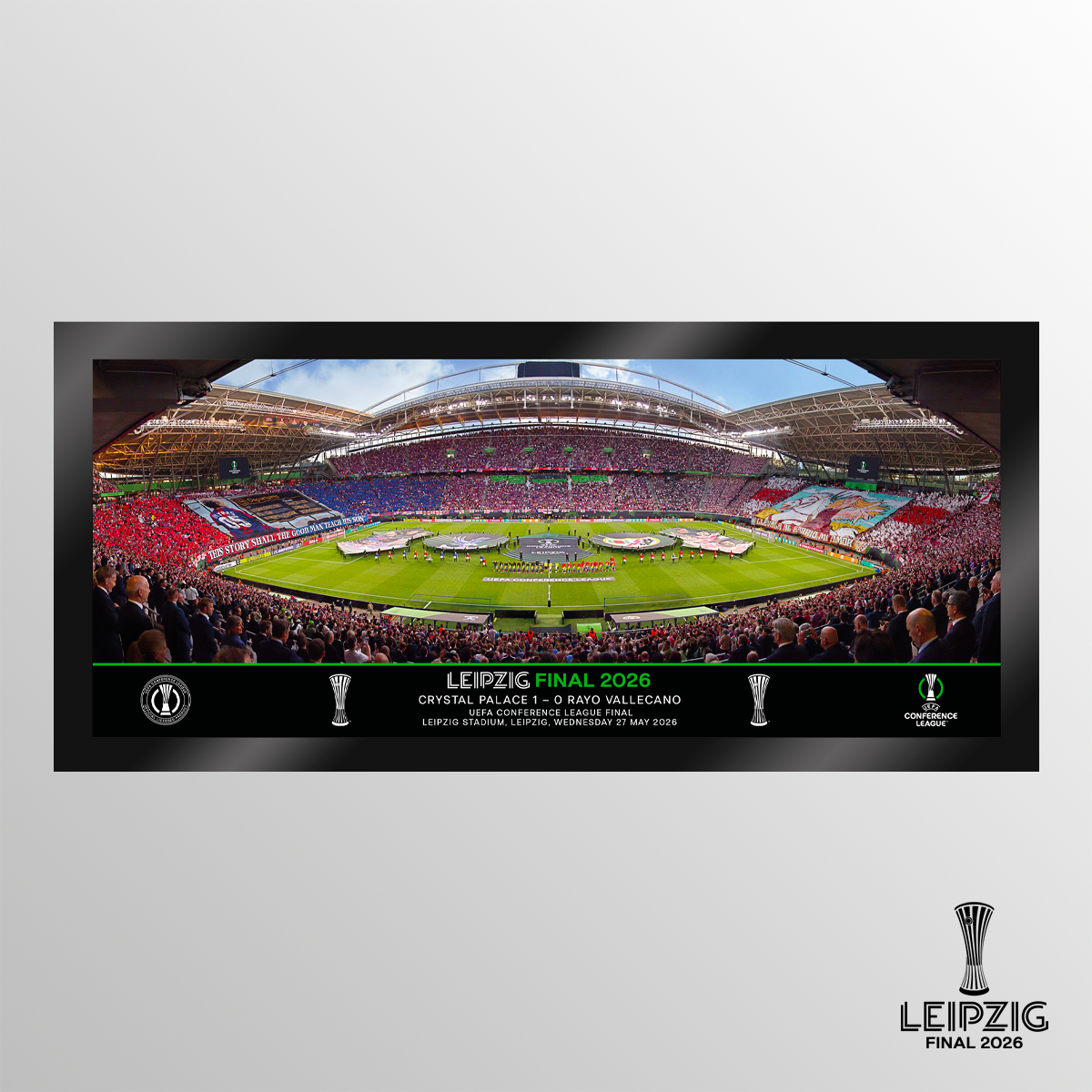 2026 UEFA Europa Conference League Final Leipzig Line Up Tempered Glass Panoramic