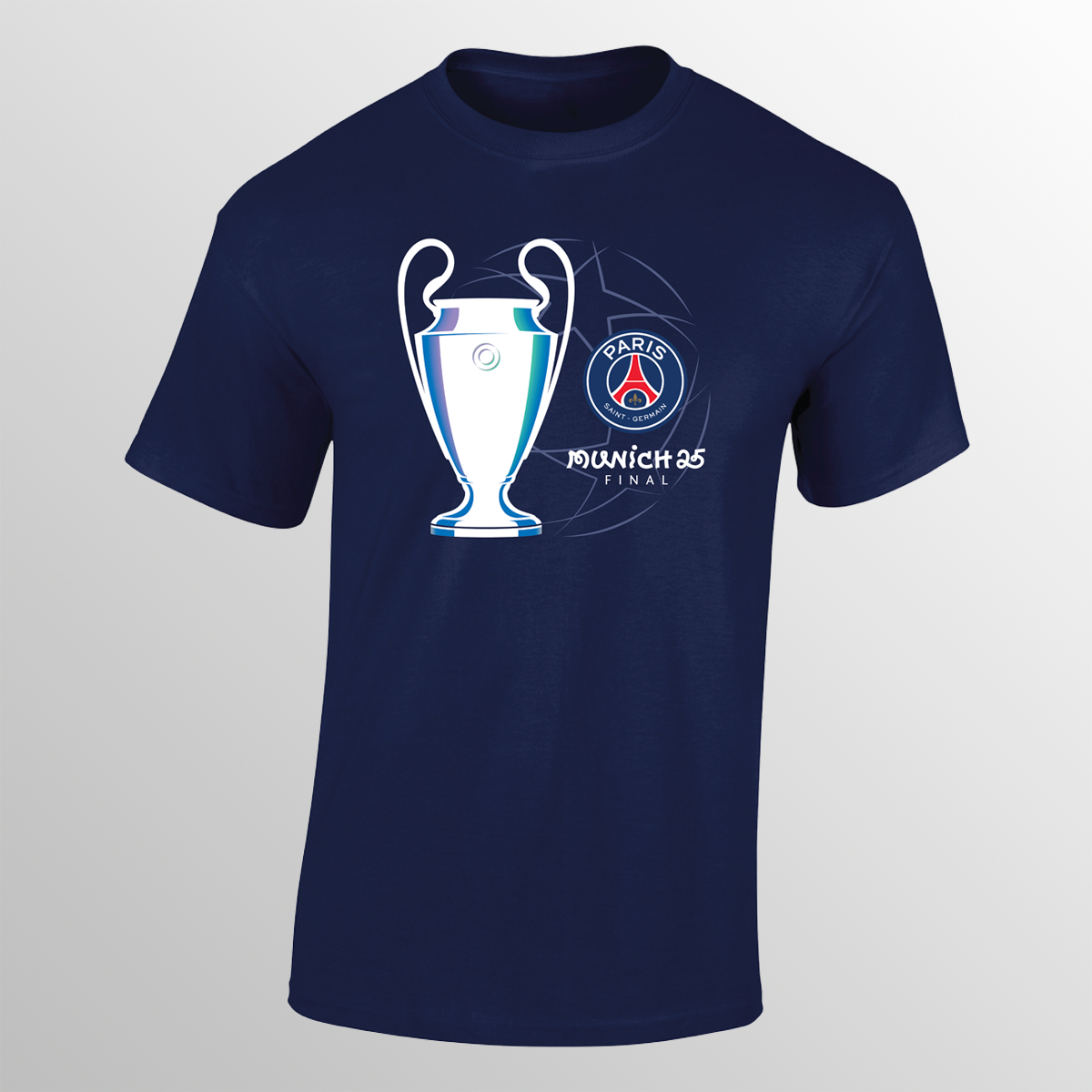 Munich 25 UCL Final Paris Saint-Germain T-shirt UEFA Club Competitions Online Store