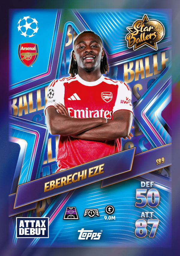Match Attax 2025/26 - Update Eco Pack #2 - Star Ballers - UEFA Club ...