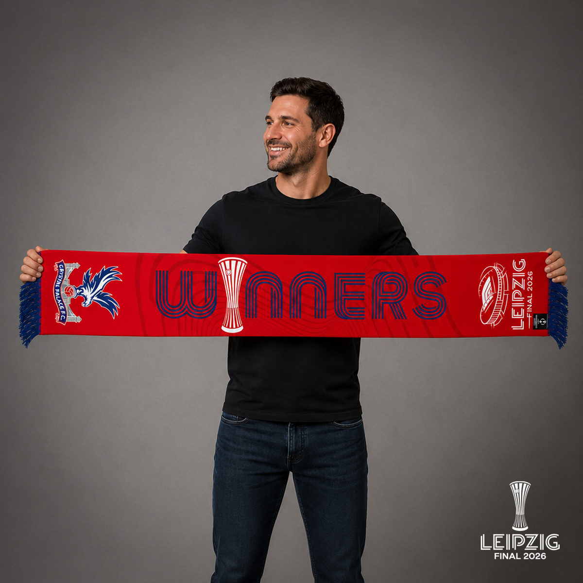 Leipzig 26 UECL Final Winners Scarf