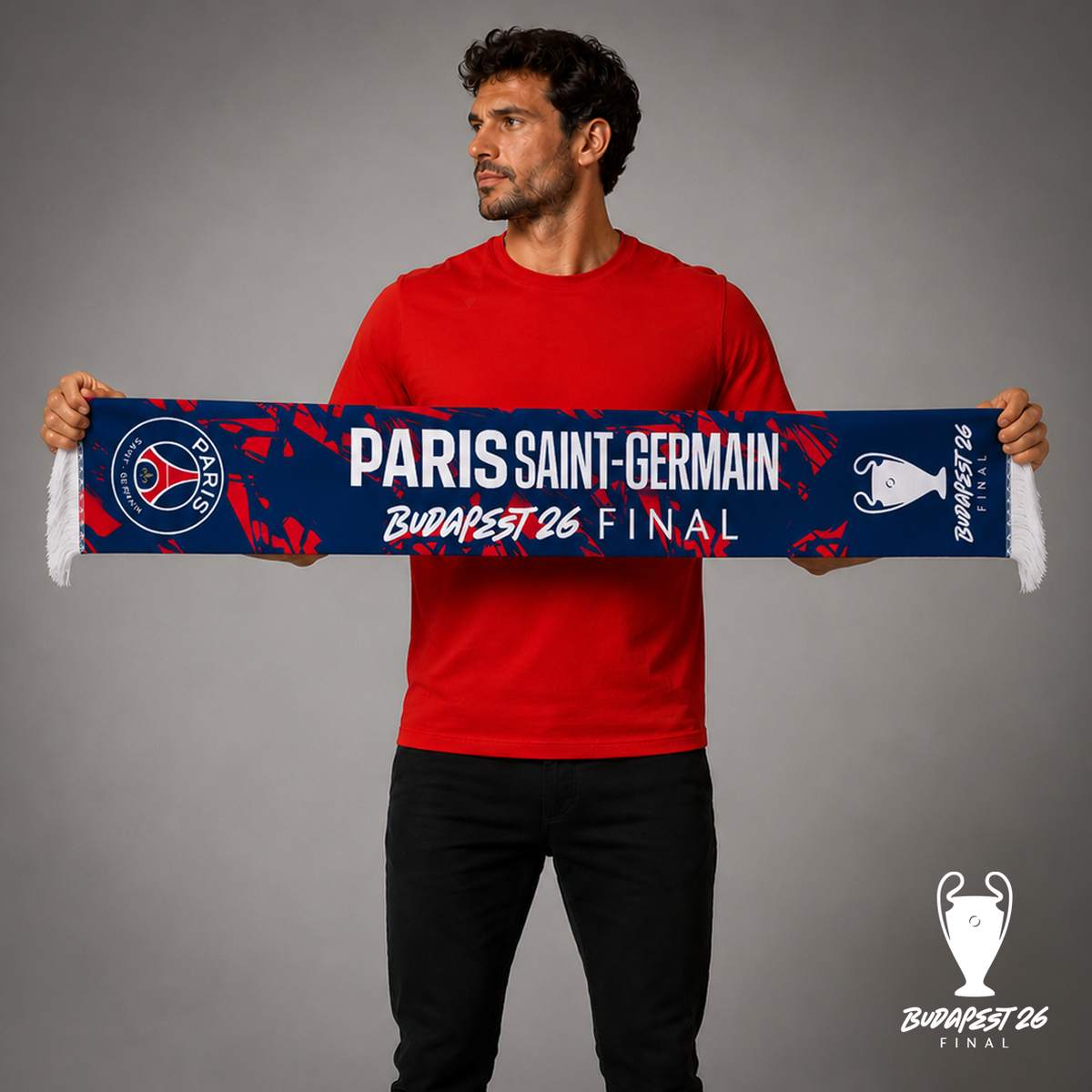 Budapest 26 UCL Final Winners Scarf