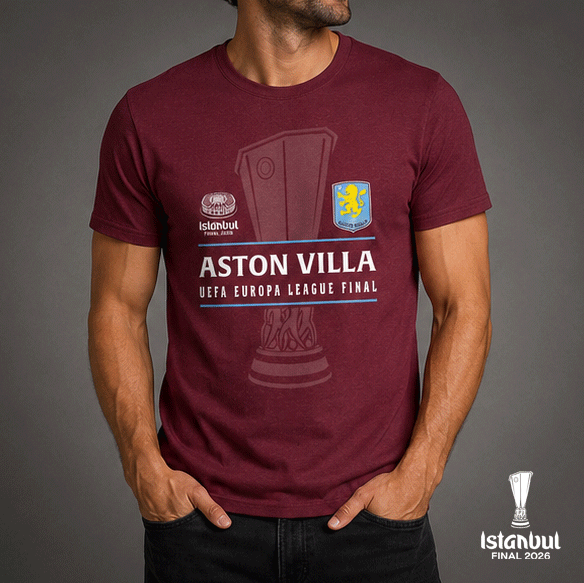 Istanbul 26 UEL Final Aston Villa T-shirt UEFA Club Competitions Online Store