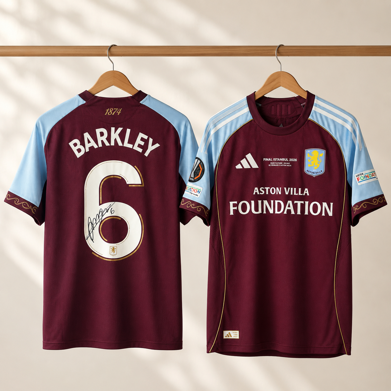 PRIZE DRAW – Ross Barkley Signed Aston Villa UEFA Europa League Final Shirt