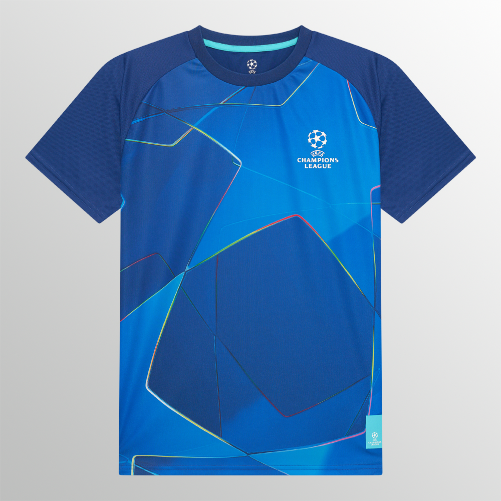 UEFA Champions League Blue Sublimation T-shirt