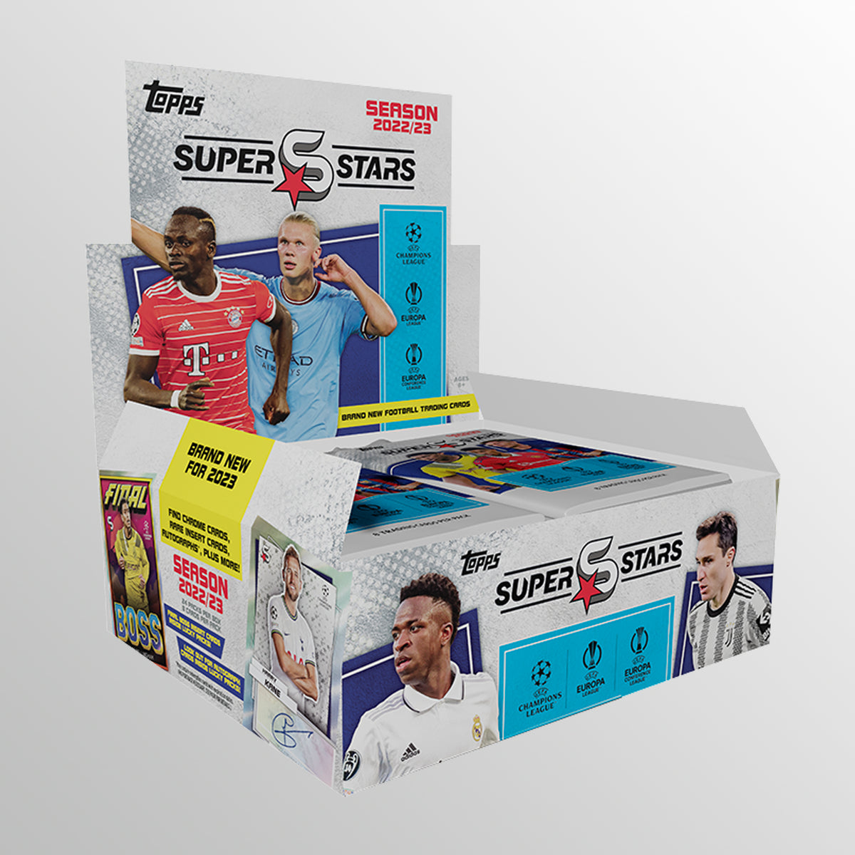 Superstars de fútbol de la UEFA 22/23 - caja completa