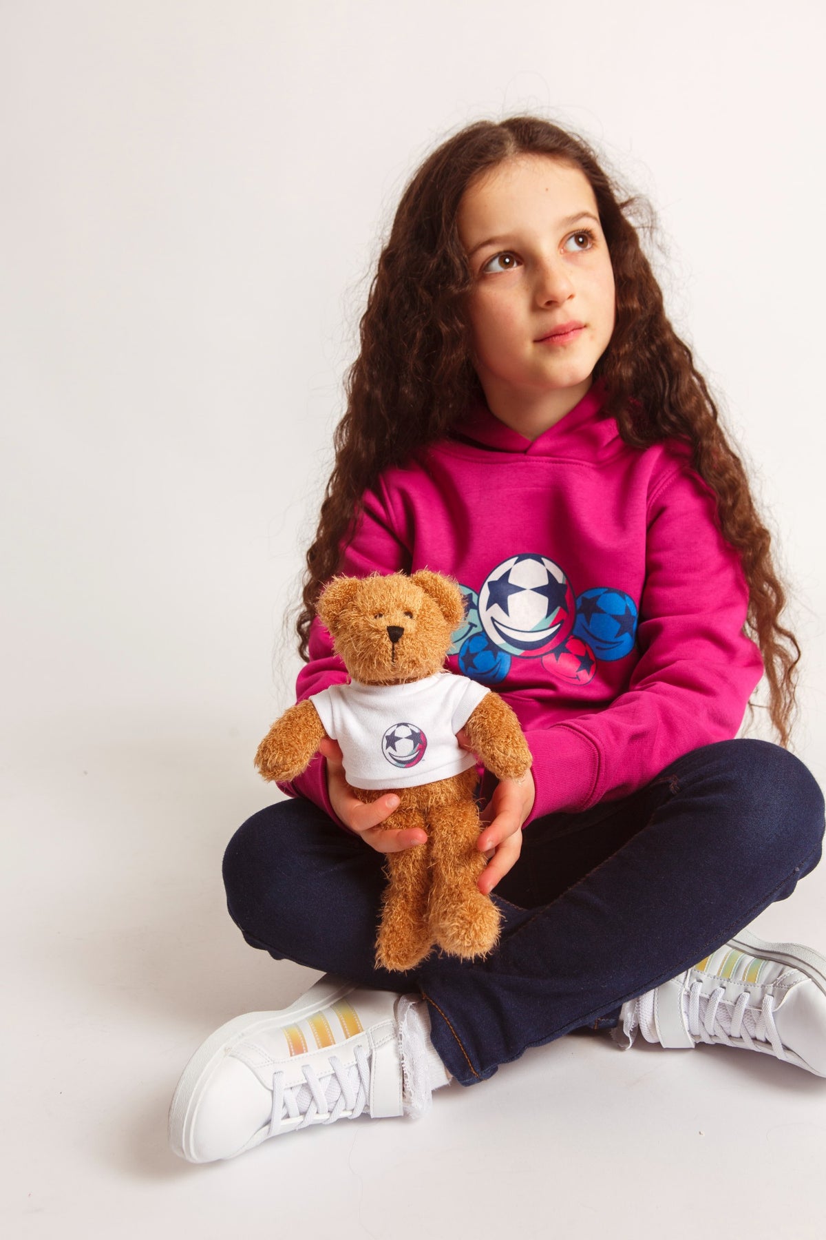 UCL Smiling Starball Kinder Kapuzenpullover – Orchideenblume