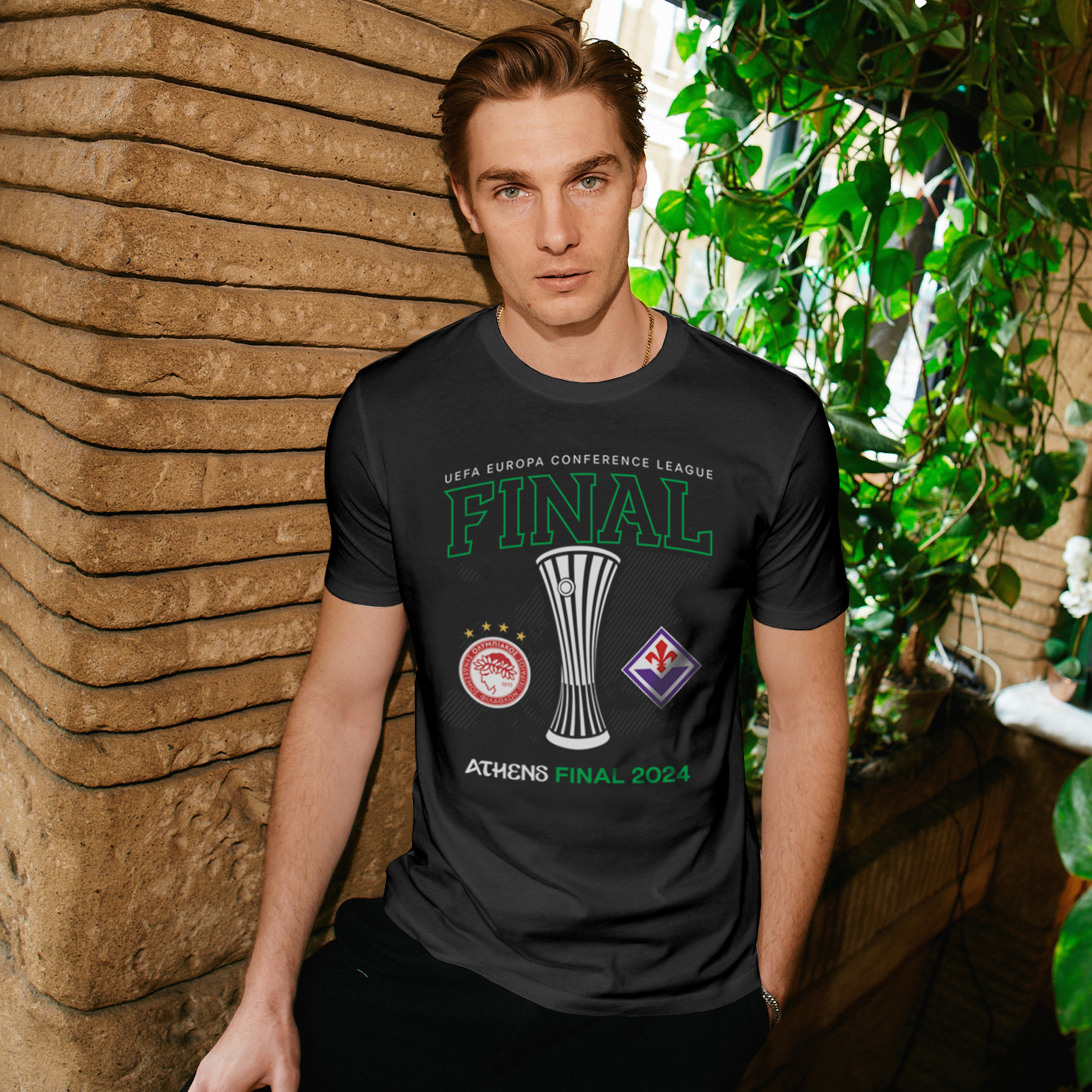Athens 24 UECL Final T-shirt UEFA Club Competitions Online Store