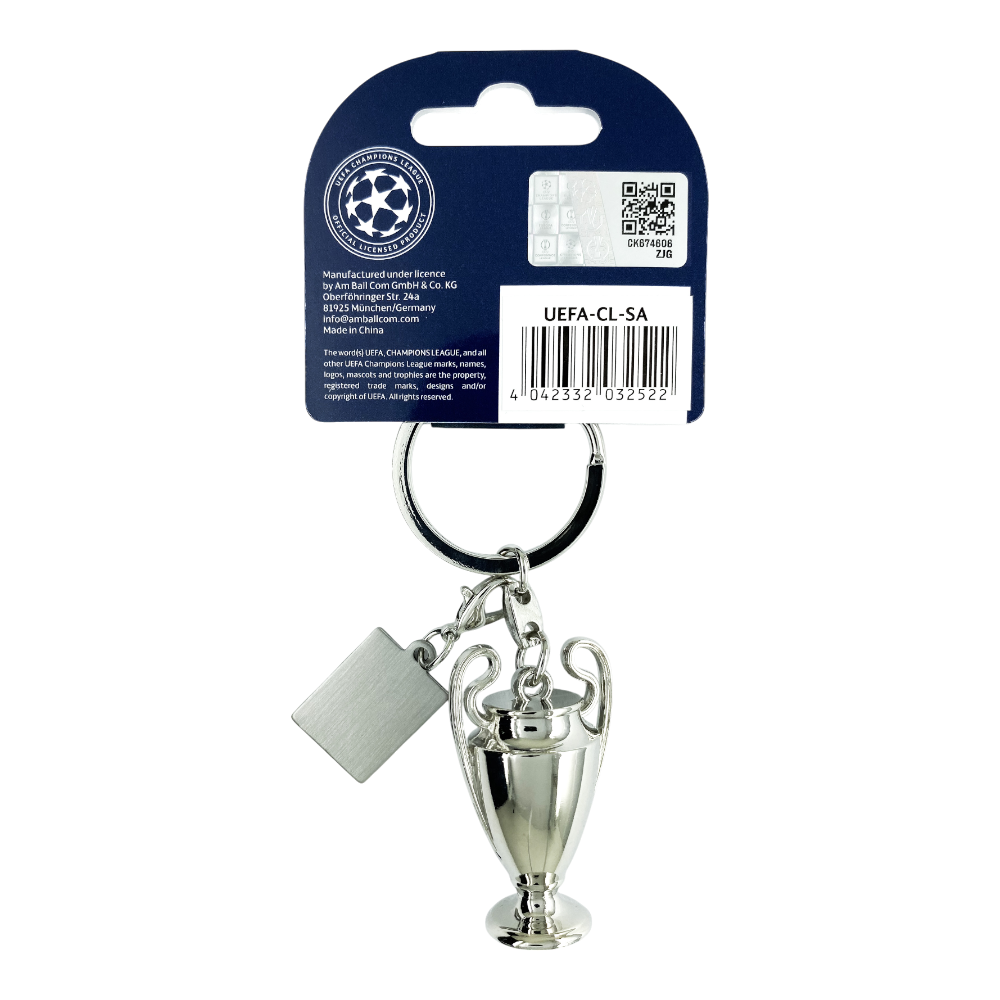 UEFA Champions League Munich Final 2025 Trophy Keyring UEFA Club Competitions Online Store