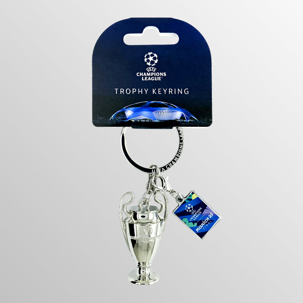 UEFA Champions League Munich Final 2025 Trophy Keyring UEFA Club Competitions Online Store