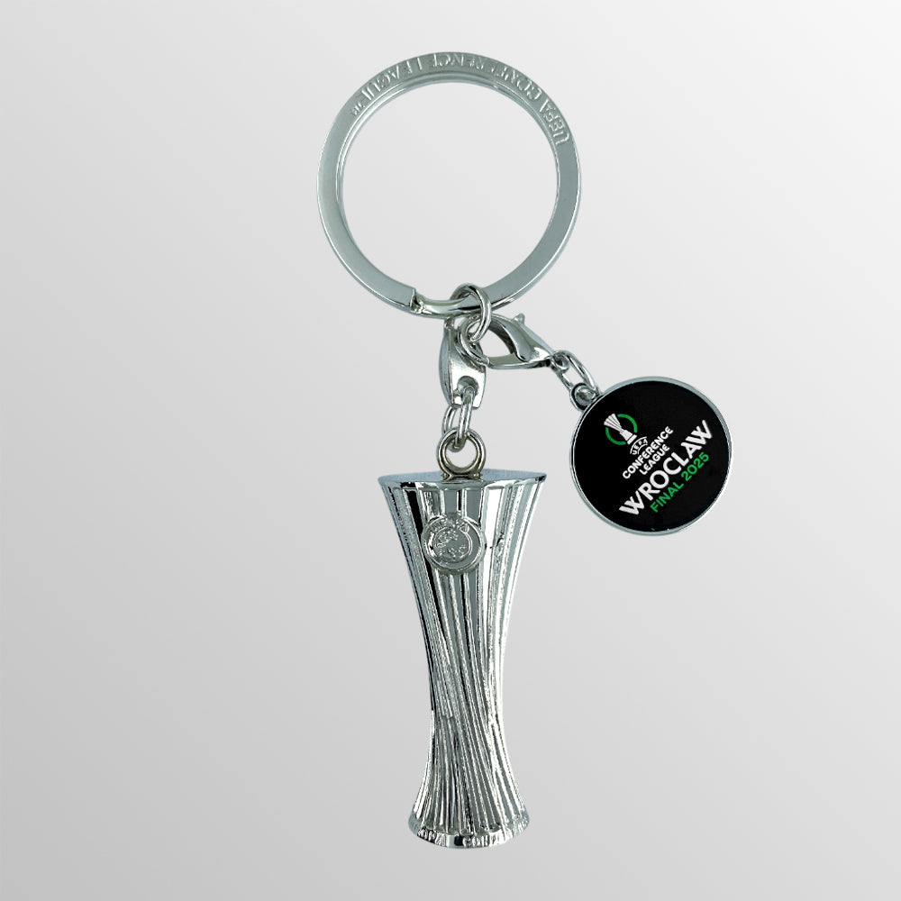 UEFA Conference League Wroclaw Final 2025 Trophy Keyring UEFA Club Competitions Online Store