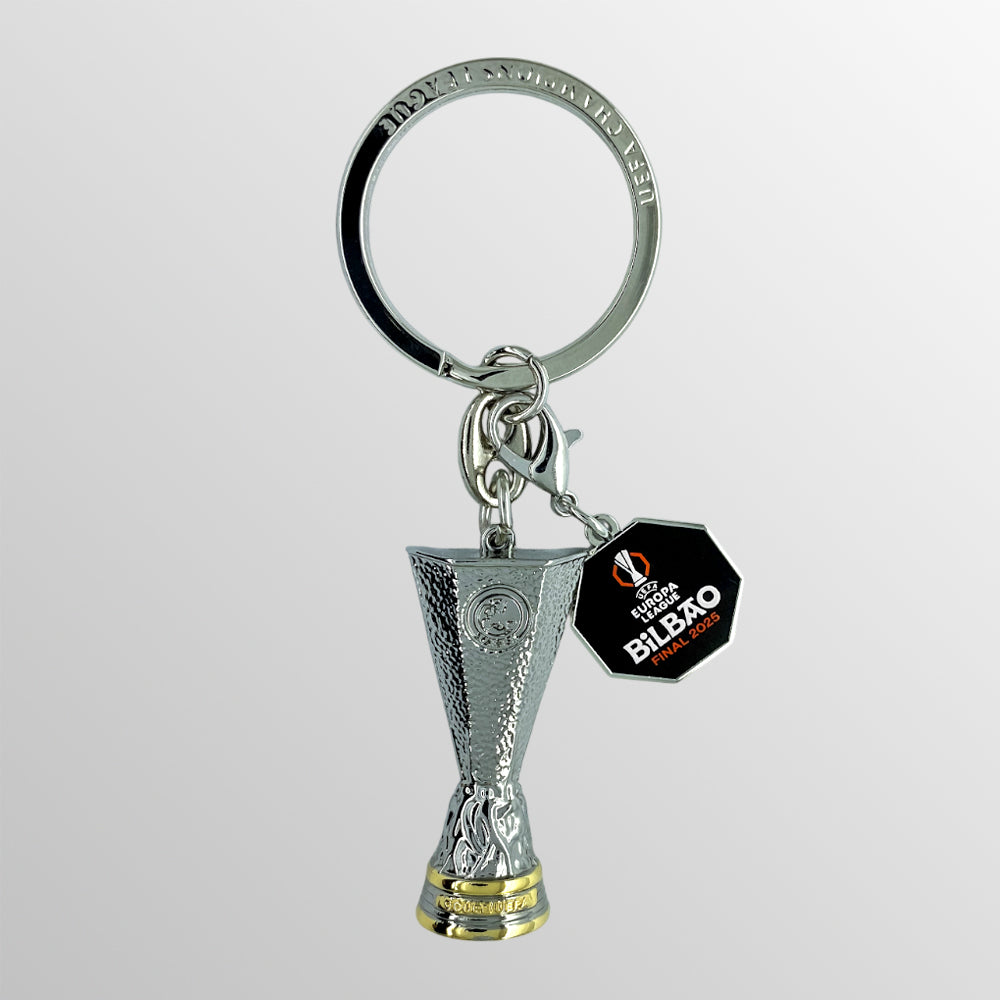 UEFA Europa League Bilbao Final 2025 Trophy Keyring UEFA Club Competitions Online Store