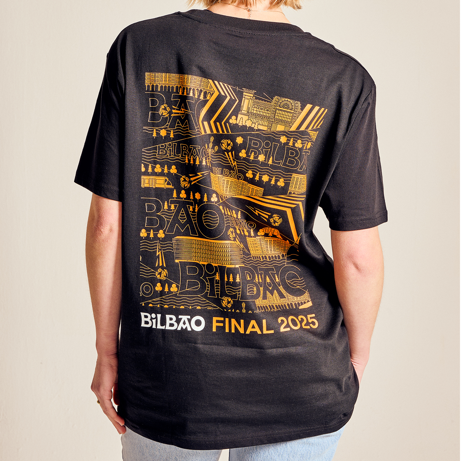 Bilbao 25 UEL Final City Pattern Event T-shirt UEFA Club Competitions Online Store