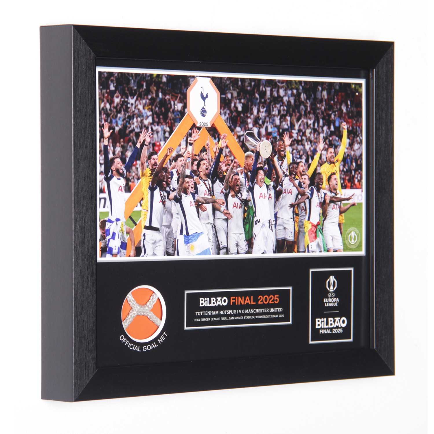 2025 Europa League Final Bilbao - 10x8" Goal Net Piece UEFA Club Competitions Online Store