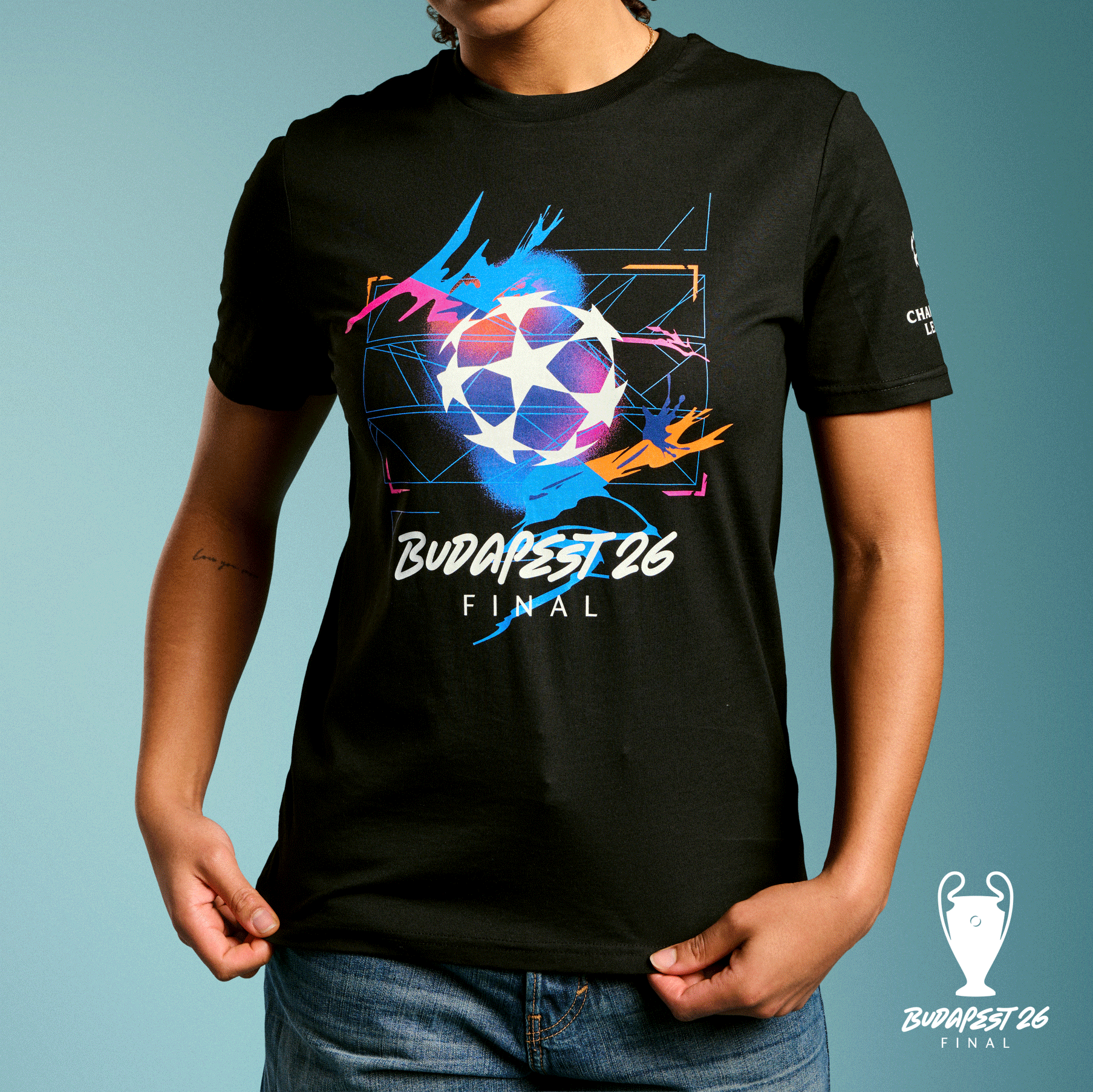 Budapest 26 UCL Final Hero Decorative T-shirt UEFA Club Budapest 26 UCL Final Hero Decorative T-shirt UEFA Club
