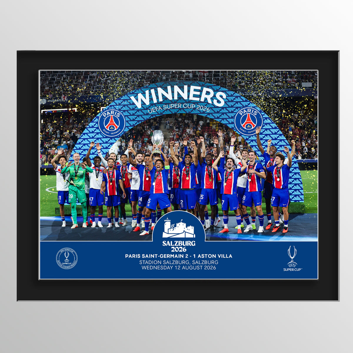 2026 Super Cup - Salzburg, Austria - 8x6 Cup Lift UEFA Club Competitions Online Store