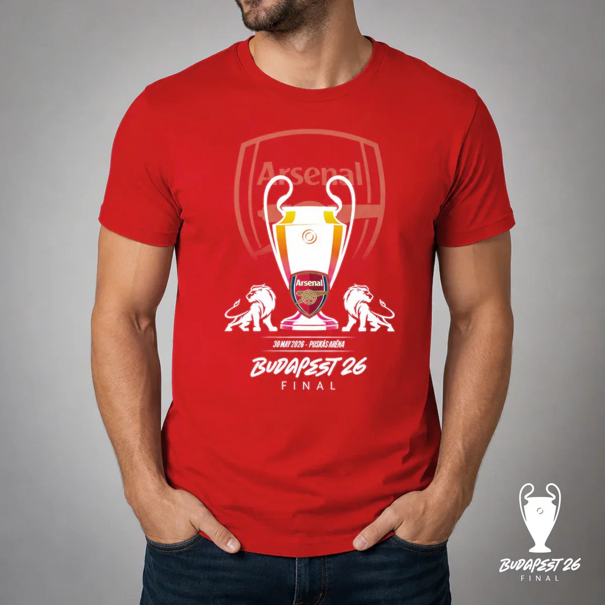 Budapest 26 UCL Final Arsenal T-shirt