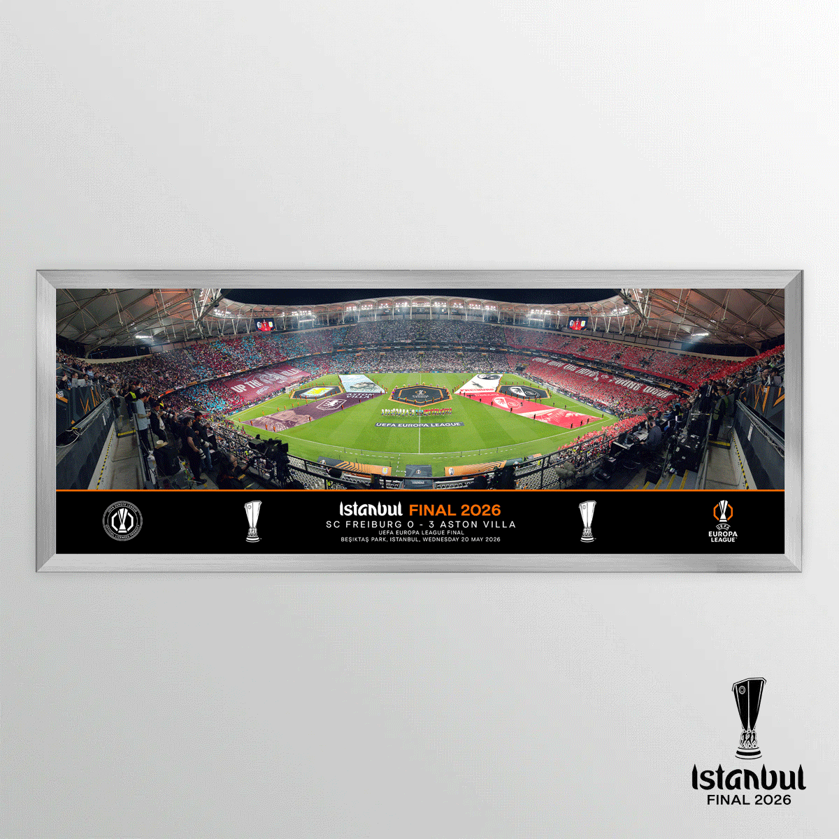 2026 UEFA Europa League Final Istanbul Line up 20" Panoramic Visual