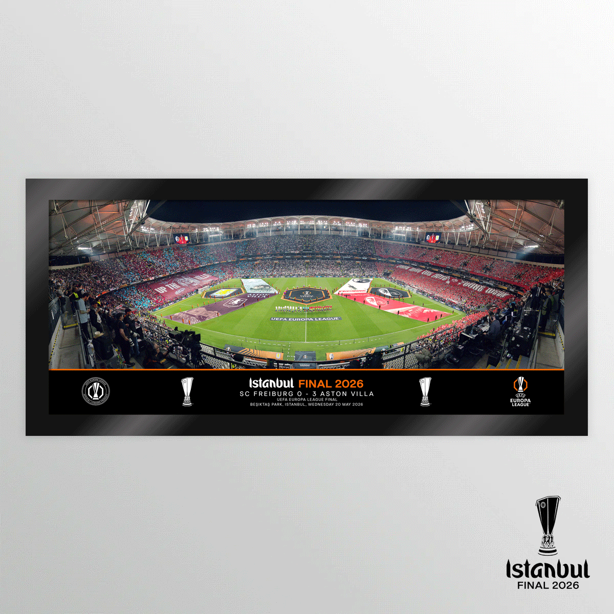 2026 UEFA Europa League Final Istanbul Line Up Tempered Glass Panoramic