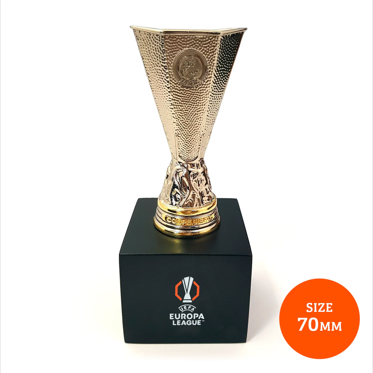 UEFA Europa League 70 mm 3D Trophée réplique avec stand