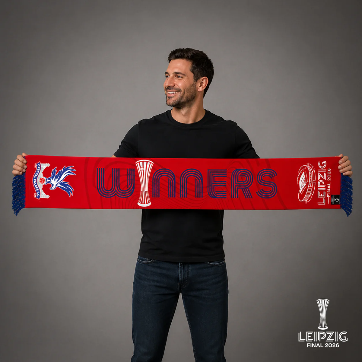 Leipzig 26 UECL Final Winners Scarf