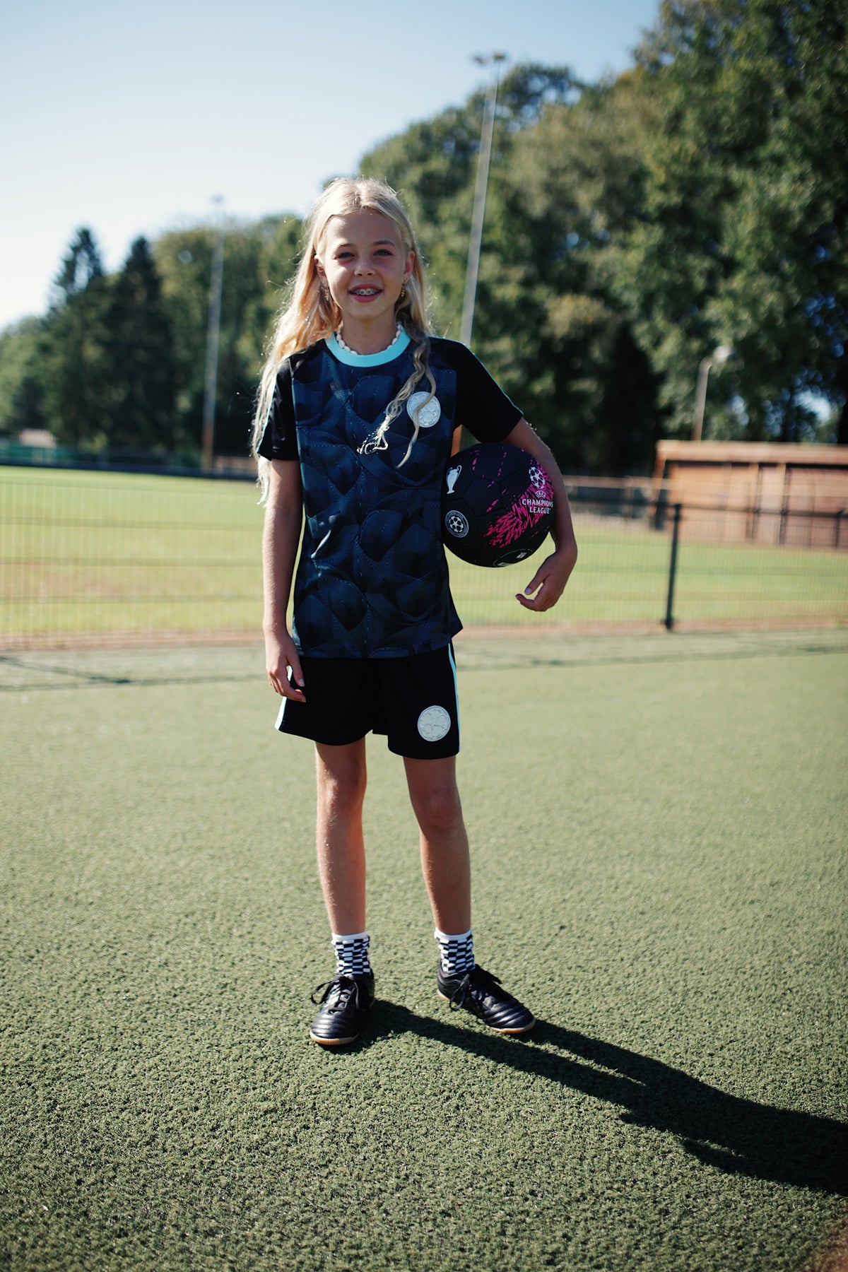 UEFA Champions League-Mini-Set für Kinder in Schwarz