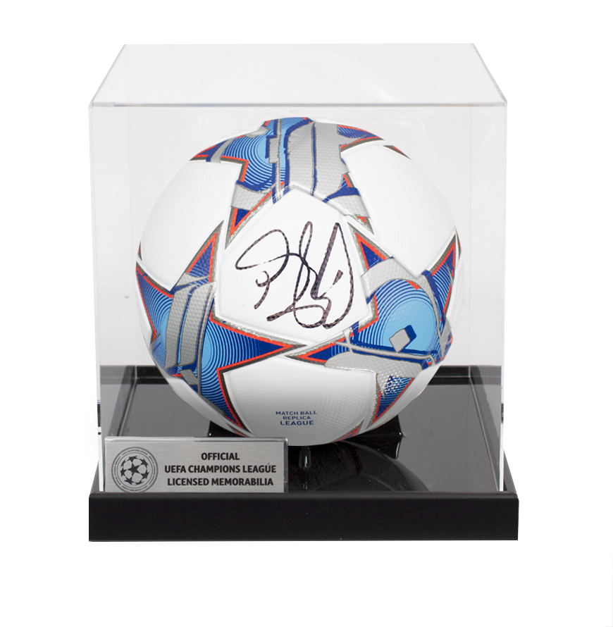 Petr Cech Official UEFA Champions League Signed Football In Acrylic Case UEFA Club Competitions Online Store