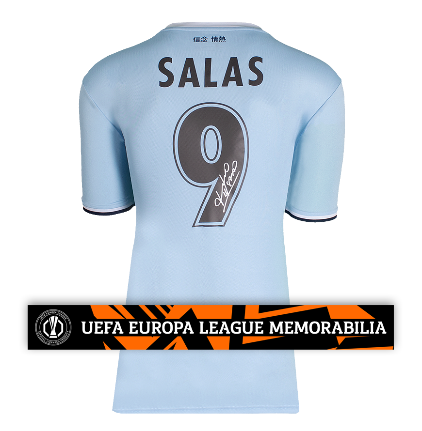 Marcelo Salas Official UEFA Europa League Back Signed SS Lazio