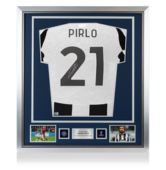 Andrea Pirlo Official UEFA Champions League Back Signed and Framed