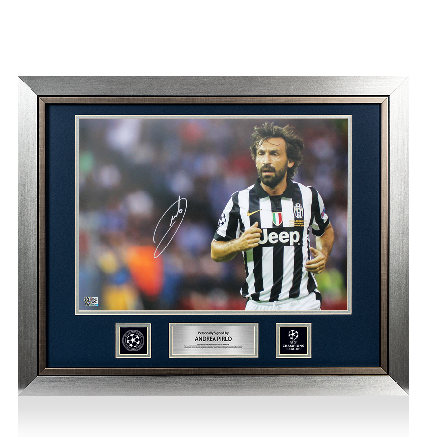 Andrea Pirlo Official UEFA Champions League Signed and Framed Juventus Photo: UEFA Champions League Finalist