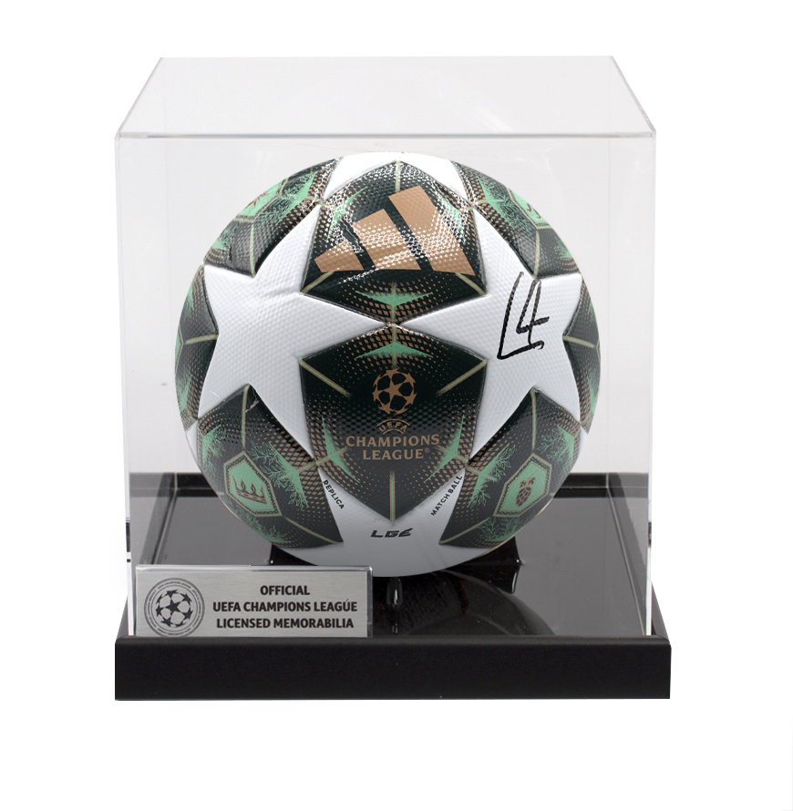 Philipp Lahm Official UEFA Champions League Signed Football In Acrylic Case